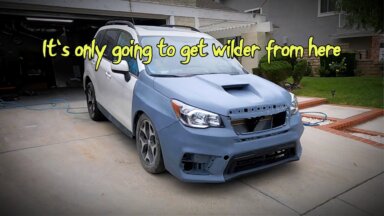 Widebody forester XTI in primer